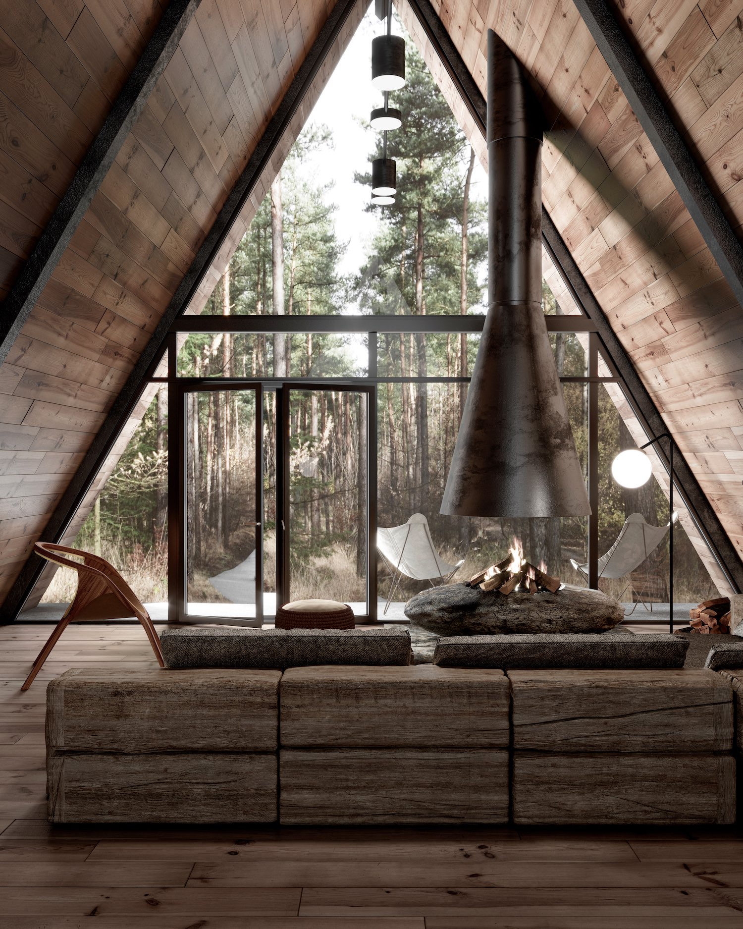 Modern A Frame Cabin In Lake Tahoe Calivisualization